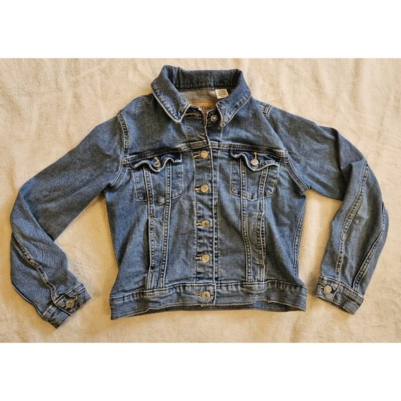 WOMEN'S LEVI STRAUSS & CO CLASSIC DENIM TRUCKER JEAN JACKET SIZE SMALL - Picture 1 of 11